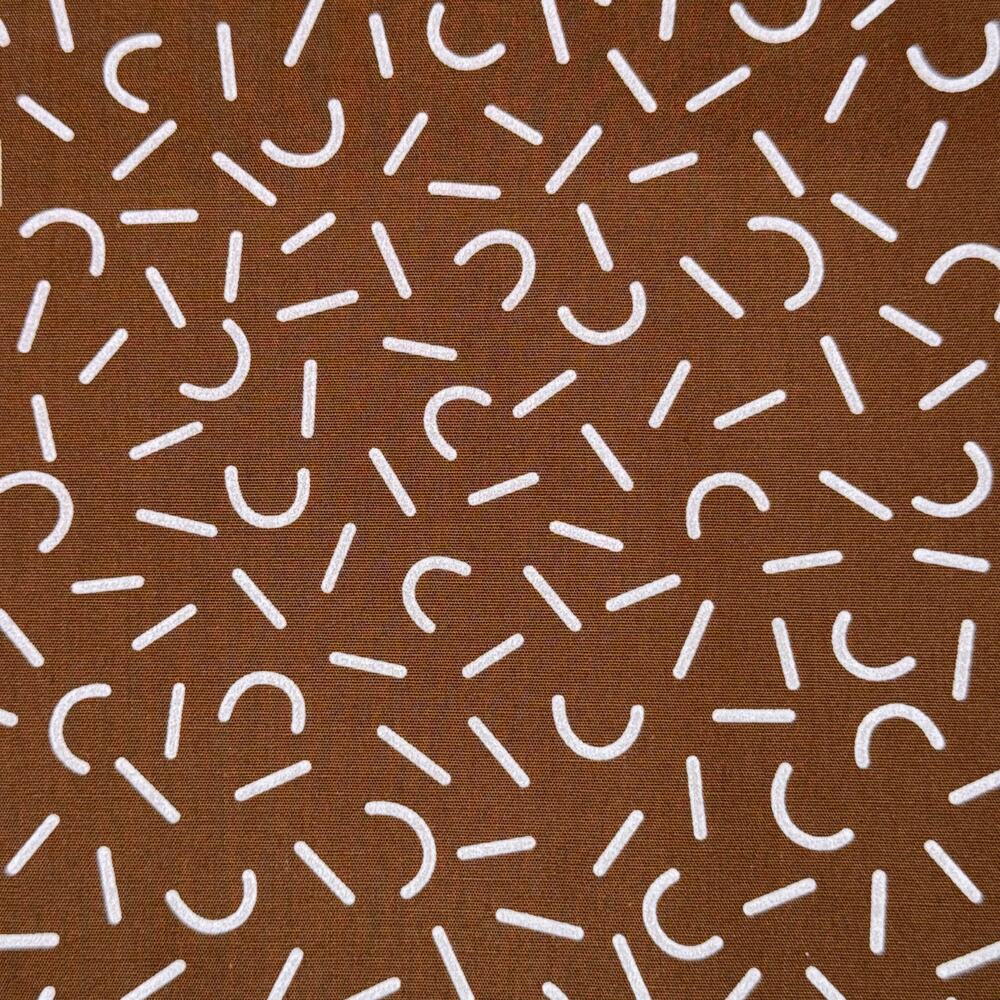 Cocoa Brown Party Time Sprinkles | Libs Elliot for Andover Fabric | 1/2 Yard